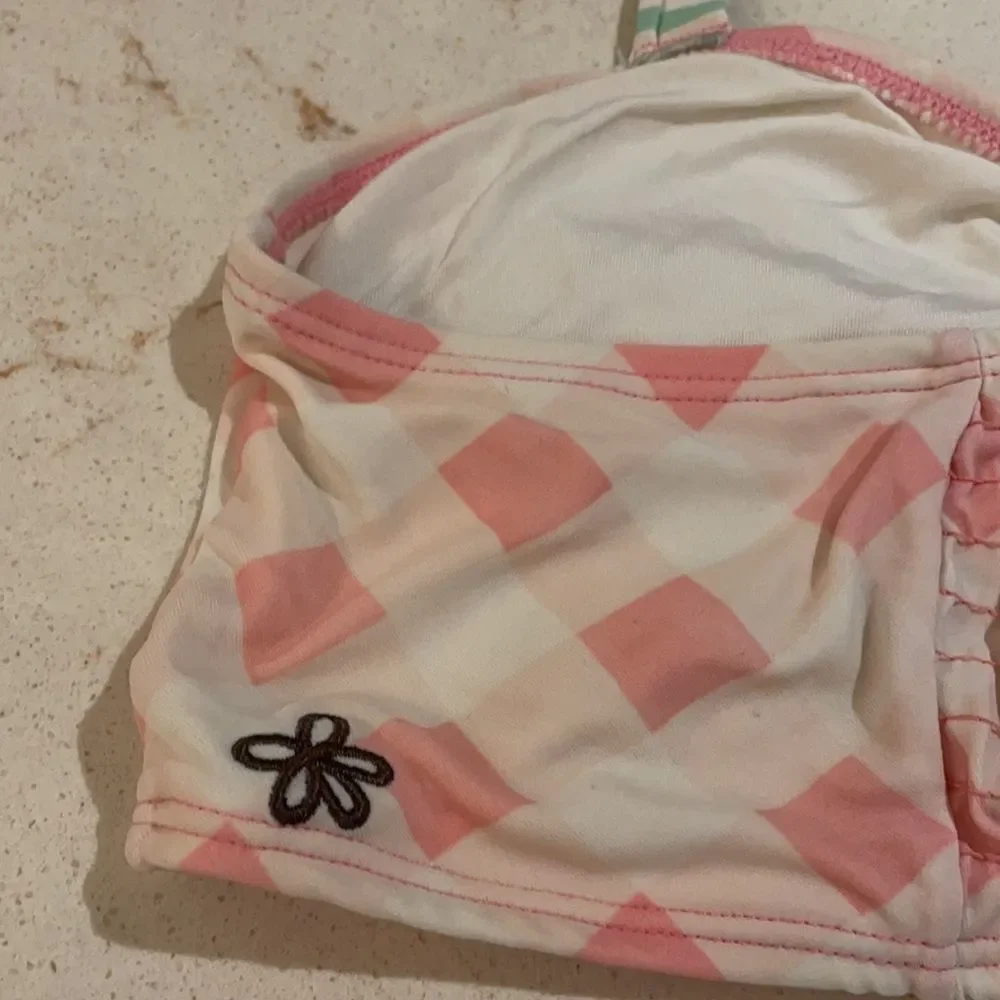 Matilda Jane bikini top with bow mint green and pink SZ 14